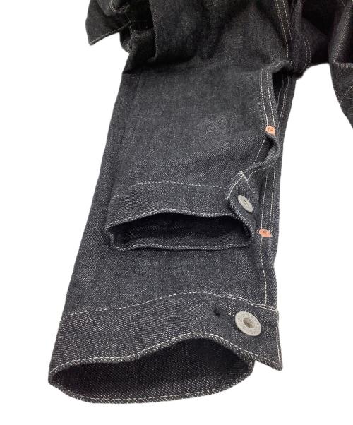 HOUSTON（ヒューストン）HOUSTON (ヒューストン) デニムジャケット ブラック サイズ:42Rの古着・服飾アイテム