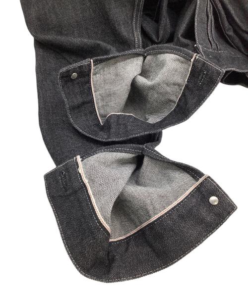 HOUSTON（ヒューストン）HOUSTON (ヒューストン) デニムジャケット ブラック サイズ:42Rの古着・服飾アイテム