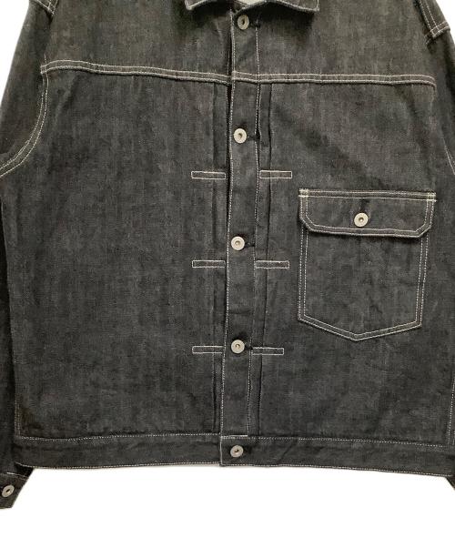 HOUSTON（ヒューストン）HOUSTON (ヒューストン) デニムジャケット ブラック サイズ:42Rの古着・服飾アイテム