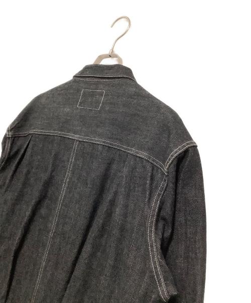 HOUSTON（ヒューストン）HOUSTON (ヒューストン) デニムジャケット ブラック サイズ:42Rの古着・服飾アイテム