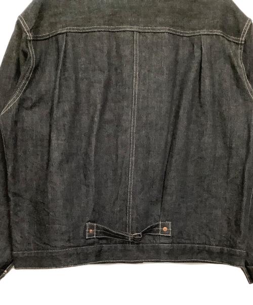 HOUSTON（ヒューストン）HOUSTON (ヒューストン) デニムジャケット ブラック サイズ:42Rの古着・服飾アイテム