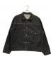 HOUSTON（ヒューストン）の古着「デニムジャケット」｜ブラック