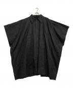 MM6 Maison Margielaエムエムシックスメゾンマルジェラ）の古着「ステンカラーロングケープ」｜ブラック