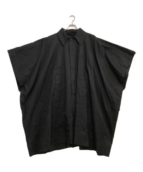 MM6 Maison Margiela（エムエムシックスメゾンマルジェラ）MM6 Maison Margiela (エムエムシックス メゾンマルジェラ) ステンカラーロングケープ ブラック サイズ:36の古着・服飾アイテム