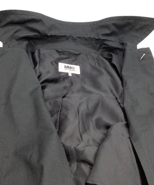MM6 Maison Margiela（エムエムシックスメゾンマルジェラ）MM6 Maison Margiela (エムエムシックス メゾンマルジェラ) ステンカラーロングケープ ブラック サイズ:36の古着・服飾アイテム