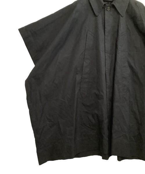 MM6 Maison Margiela（エムエムシックスメゾンマルジェラ）MM6 Maison Margiela (エムエムシックス メゾンマルジェラ) ステンカラーロングケープ ブラック サイズ:36の古着・服飾アイテム