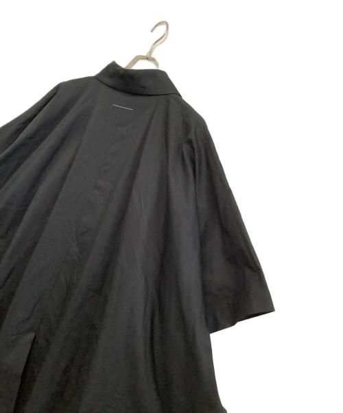 MM6 Maison Margiela（エムエムシックスメゾンマルジェラ）MM6 Maison Margiela (エムエムシックス メゾンマルジェラ) ステンカラーロングケープ ブラック サイズ:36の古着・服飾アイテム