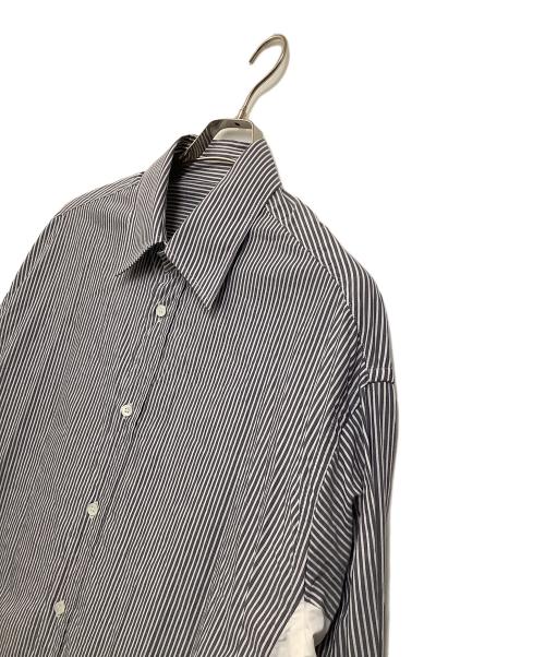 MM6 Maison Margiela（エムエムシックスメゾンマルジェラ）MM6 Maison Margiela (エムエムシックス メゾンマルジェラ) ロングスリーブシャツ グレー×ホワイト サイズ:Sの古着・服飾アイテム