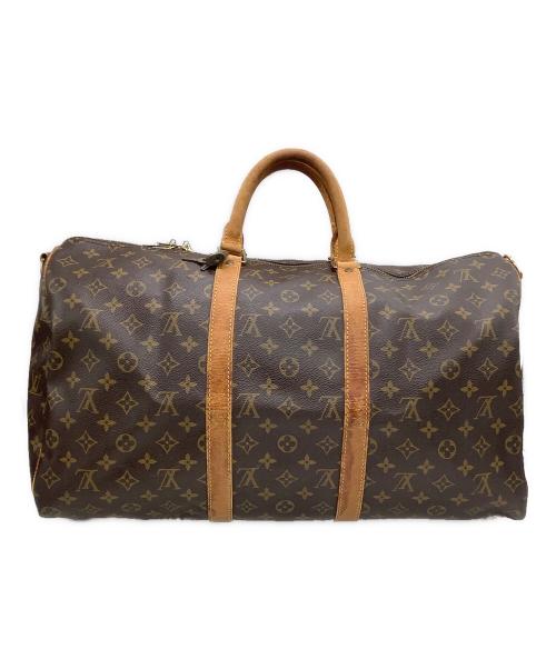 LOUIS VUITTON（ルイ ヴィトン）LOUIS VUITTON (ルイ ヴィトン) ボストンバッグ モノグラム  キーポル・バンドリエール50 ブラウンの古着・服飾アイテム