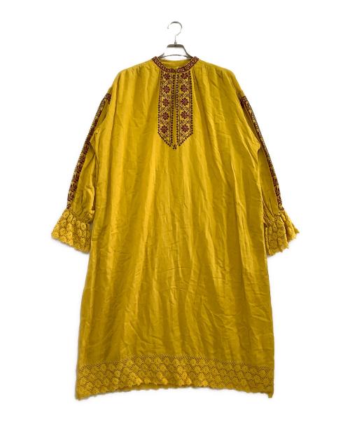 freada（フリーダ）freada (フリーダ) シャツワンピース イエロー サイズ:freeの古着・服飾アイテム