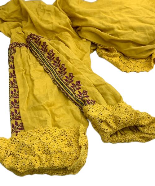 freada（フリーダ）freada (フリーダ) シャツワンピース イエロー サイズ:freeの古着・服飾アイテム