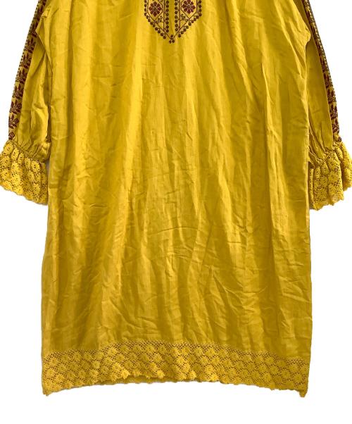 freada（フリーダ）freada (フリーダ) シャツワンピース イエロー サイズ:freeの古着・服飾アイテム