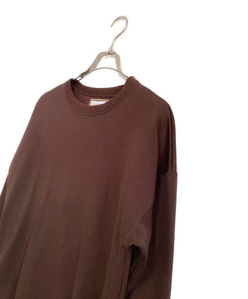 MAISON SPECIAL（メゾンスペシャル）MAISON SPECIAL (メゾンスペシャル) クルーネックスウェット ブラウン サイズ:freeの古着・服飾アイテム