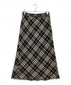 BURBERRY LONDONバーバリーロンドン）の古着「スカート」｜ブラック×ホワイト