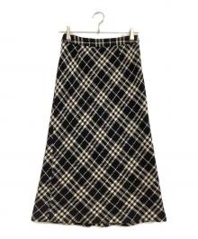 BURBERRY LONDON（バーバリーロンドン）の古着「スカート」｜ブラック×ホワイト