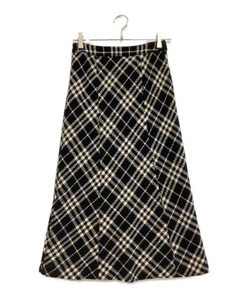 BURBERRY LONDON（バーバリーロンドン）BURBERRY LONDON (バーバリーロンドン) スカート ブラック×ホワイト サイズ:36の古着・服飾アイテム