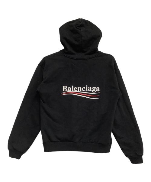 BALENCIAGA（バレンシアガ）BALENCIAGA (バレンシアガ) プルオーバーパーカー ブラック サイズ:XSの古着・服飾アイテム
