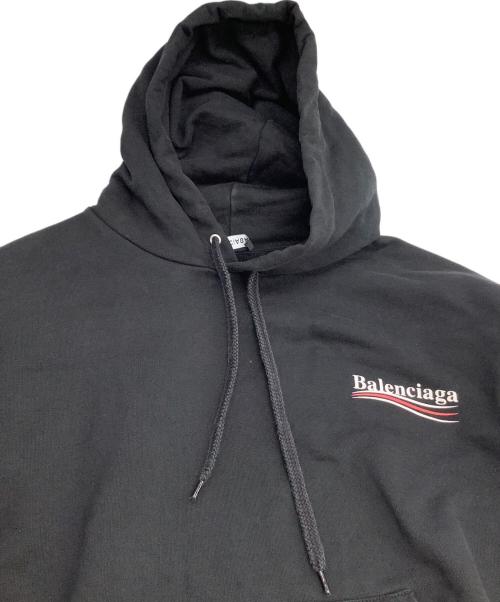 BALENCIAGA（バレンシアガ）BALENCIAGA (バレンシアガ) プルオーバーパーカー ブラック サイズ:XSの古着・服飾アイテム