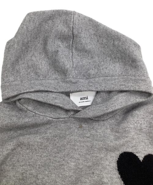 ami（アミ）ami (アミ) ニットパーカー グレー サイズ:Sの古着・服飾アイテム