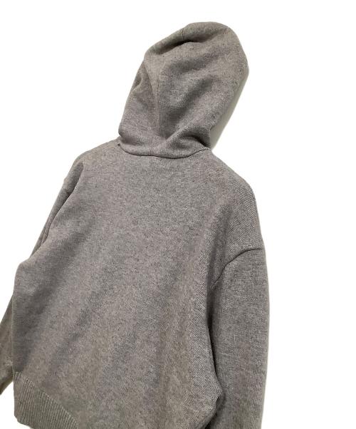 ami（アミ）ami (アミ) ニットパーカー グレー サイズ:Sの古着・服飾アイテム