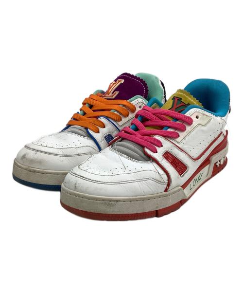 LOUIS VUITTON（ルイ ヴィトン）LOUIS VUITTON (ルイ ヴィトン) ローカットスニーカー LVトレイナーアップサイクリング 21AW テンポラリー・レジデンシー限定 ホワイト サイズ:８の古着・服飾アイテム