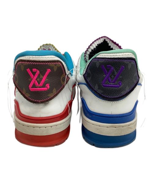LOUIS VUITTON（ルイ ヴィトン）LOUIS VUITTON (ルイ ヴィトン) ローカットスニーカー LVトレイナーアップサイクリング 21AW テンポラリー・レジデンシー限定 ホワイト サイズ:８の古着・服飾アイテム