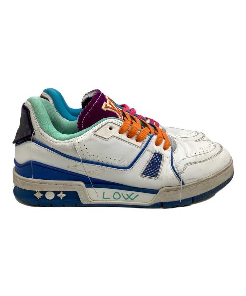 LOUIS VUITTON（ルイ ヴィトン）LOUIS VUITTON (ルイ ヴィトン) ローカットスニーカー LVトレイナーアップサイクリング 21AW テンポラリー・レジデンシー限定 ホワイト サイズ:８の古着・服飾アイテム