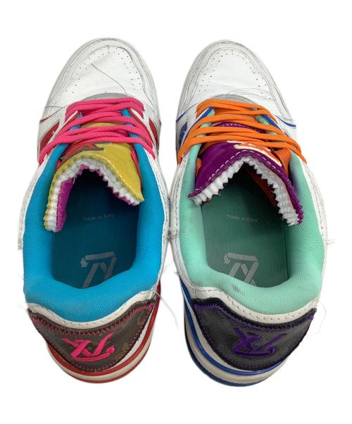 LOUIS VUITTON（ルイ ヴィトン）LOUIS VUITTON (ルイ ヴィトン) ローカットスニーカー LVトレイナーアップサイクリング 21AW テンポラリー・レジデンシー限定 ホワイト サイズ:８の古着・服飾アイテム