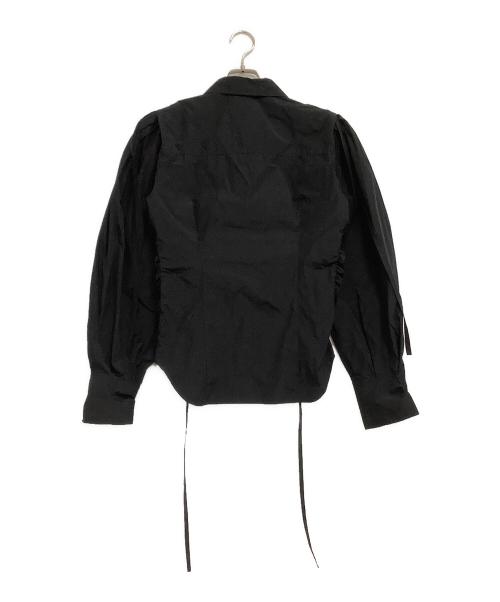 MAISON SPECIAL（メゾンスペシャル）MAISON SPECIAL (メゾンスペシャル) パフショルダー2WAYタフタシャツ ブラック サイズ:free 未使用品の古着・服飾アイテム
