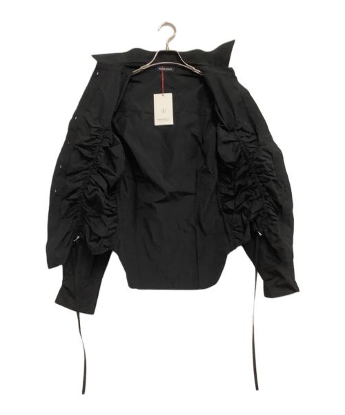 MAISON SPECIAL（メゾンスペシャル）MAISON SPECIAL (メゾンスペシャル) パフショルダー2WAYタフタシャツ ブラック サイズ:free 未使用品の古着・服飾アイテム