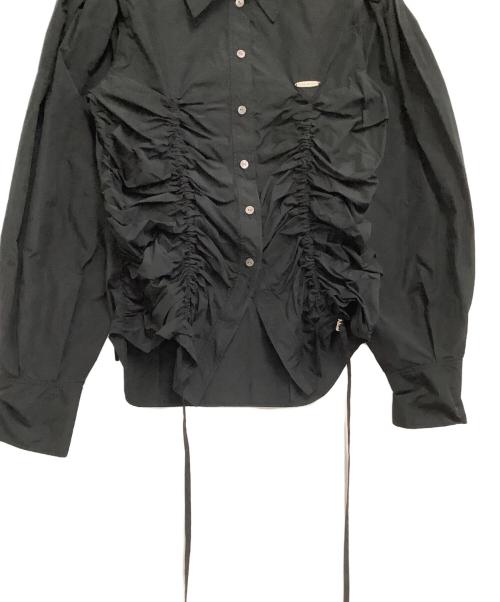 MAISON SPECIAL（メゾンスペシャル）MAISON SPECIAL (メゾンスペシャル) パフショルダー2WAYタフタシャツ ブラック サイズ:free 未使用品の古着・服飾アイテム