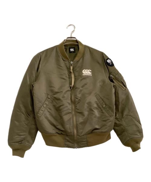 Canterbury（カンタベリー）Canterbury (カンタベリー) MA-1フライトジャケット カーキ サイズ:Mの古着・服飾アイテム