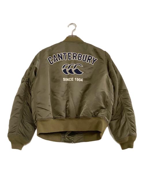 Canterbury（カンタベリー）Canterbury (カンタベリー) MA-1フライトジャケット カーキ サイズ:Mの古着・服飾アイテム