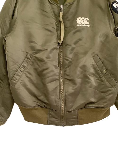 Canterbury（カンタベリー）Canterbury (カンタベリー) MA-1フライトジャケット カーキ サイズ:Mの古着・服飾アイテム