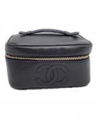 CHANELシャネル）の古着「コスメポーチ」｜ブラック