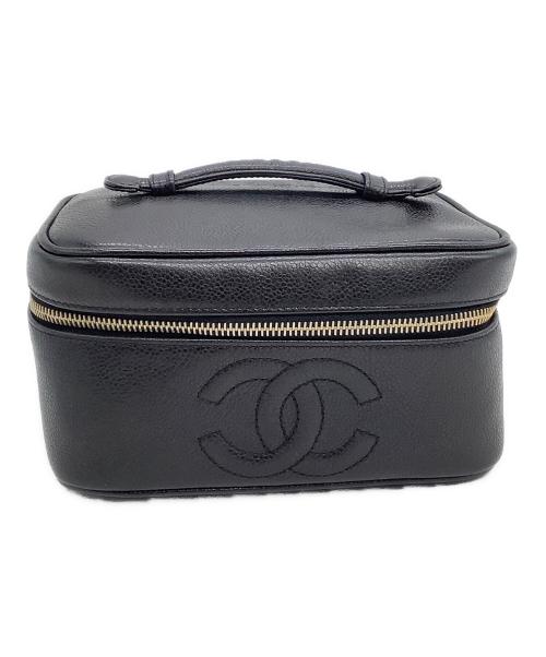 CHANEL（シャネル）CHANEL (シャネル) コスメポーチ ブラックの古着・服飾アイテム