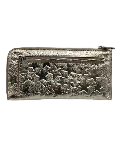 SALON DE ALFURD（サロン・ド・アルファード）SALON DE ALFURD (サロン・ド・アルファード) スリースターL字財布 ゴールドの古着・服飾アイテム