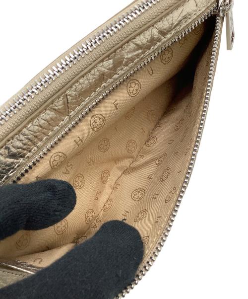 SALON DE ALFURD（サロン・ド・アルファード）SALON DE ALFURD (サロン・ド・アルファード) スリースターL字財布 ゴールドの古着・服飾アイテム