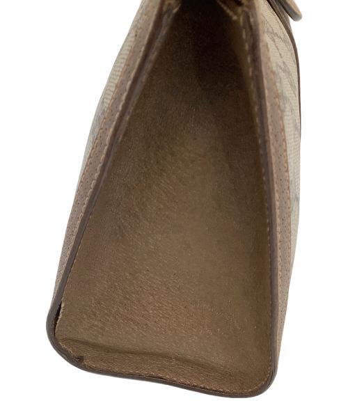 GUCCI（グッチ）GUCCI (グッチ) クラッチバッグ　OLD GUCCI　GGスプリーム　 ベージュ×ブラウンの古着・服飾アイテム