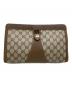 GUCCI（グッチ）の古着「クラッチバッグ　OLD GUCCI　GGスプリーム　」｜ベージュ×ブラウン