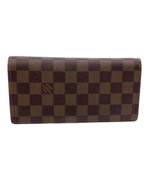 LOUIS VUITTON（ルイ ヴィトン）LOUIS VUITTON (ルイ ヴィトン) 長財布　ダミエ　ポルトフォイユ ブラザ ブラウンの古着・服飾アイテム