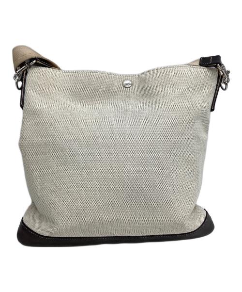 WILDSWANS（ワイルドスワンズ）WILDSWANS (ワイルドスワンズ) 2WAYショルダーバッグ アイボリー×ブラウンの古着・服飾アイテム