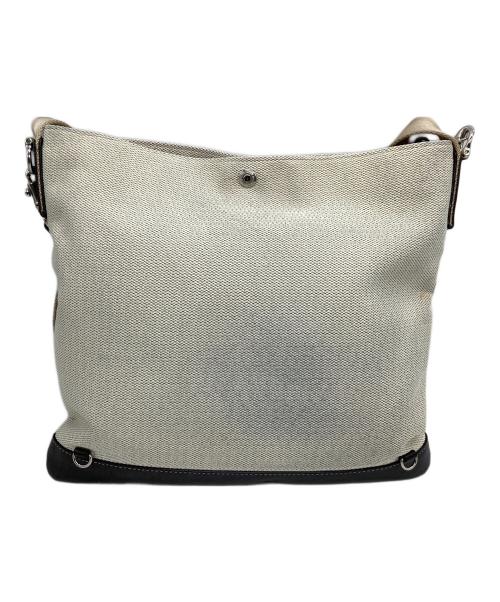 WILDSWANS（ワイルドスワンズ）WILDSWANS (ワイルドスワンズ) 2WAYショルダーバッグ アイボリー×ブラウンの古着・服飾アイテム