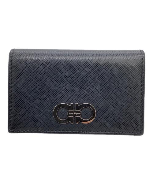 Salvatore Ferragamo（サルヴァトーレ フェラガモ）Salvatore Ferragamo (サルヴァトーレ フェラガモ) 名刺入れ ガンチーニ ブラックの古着・服飾アイテム