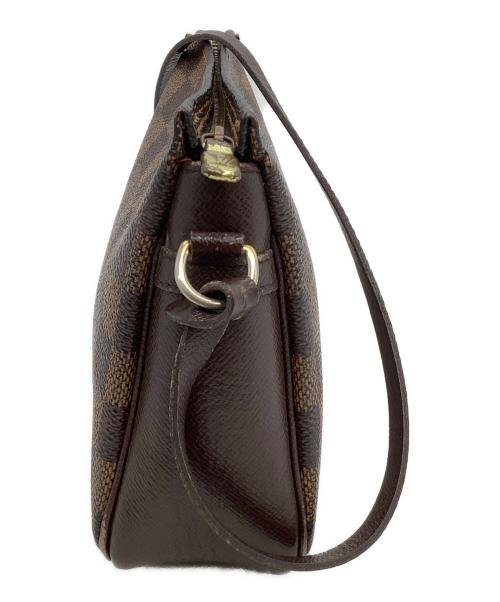 LOUIS VUITTON（ルイ ヴィトン）LOUIS VUITTON (ルイ ヴィトン) ハンドポーチ　ダミエ　トゥルース・メイクアップ ブラウンの古着・服飾アイテム