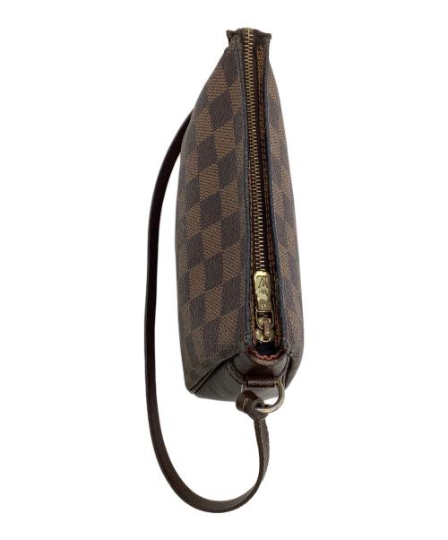LOUIS VUITTON（ルイ ヴィトン）LOUIS VUITTON (ルイ ヴィトン) ハンドポーチ　ダミエ　トゥルース・メイクアップ ブラウンの古着・服飾アイテム