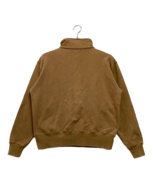 MEYAME（メヤメ）MEYAME (メヤメ) ハーフジップスウェット ブラウン サイズ:freeの古着・服飾アイテム