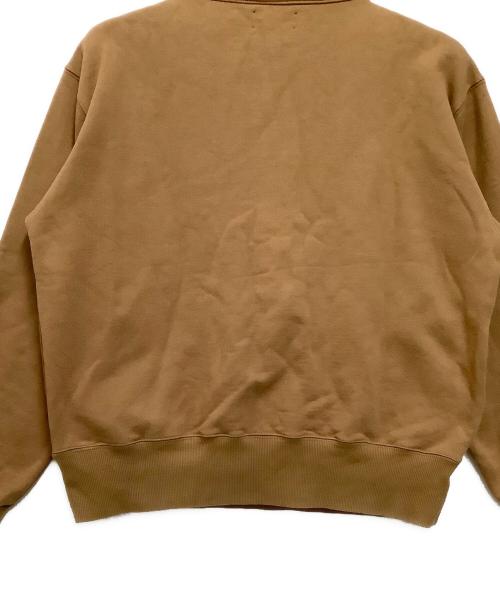 MEYAME（メヤメ）MEYAME (メヤメ) ハーフジップスウェット ブラウン サイズ:freeの古着・服飾アイテム