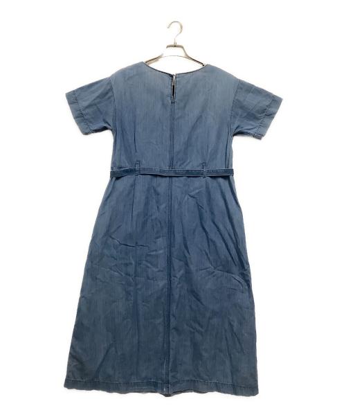 YANUK（ヤヌーク）YANUK (ヤヌーク) 半袖ワンピース インディゴ サイズ:Sの古着・服飾アイテム