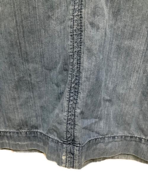 YANUK（ヤヌーク）YANUK (ヤヌーク) 半袖ワンピース インディゴ サイズ:Sの古着・服飾アイテム